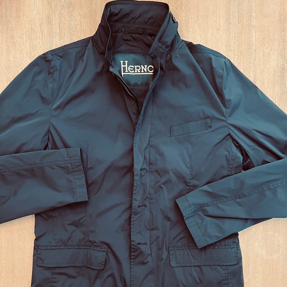 Herno Stand Collar Nylon Jacket US38/EU48 Black.